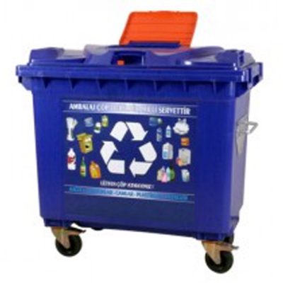 660 Lt Plastik – Kağıt – Metal – Cam Geri Dönüşüm Konteyneri